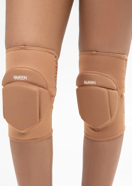 Queen PoleWear Grippy Knee Pads – PRO 4 – Caramel