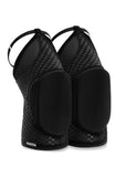 Queen PoleWear Grippy Knee Pads with Mesh – FIRE – Black