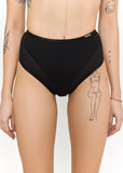 Queen PoleWear High Waisted Shorts with Mesh – GLORY – Black