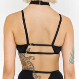 Queen Polewear Adjustable Top with Mesh – GLORY – Black
