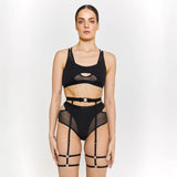 Queen PoleWear Adjustable Top with Mesh – CANDY – Black