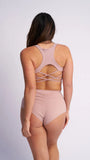 Lunalae High Waist Basic Shorts Taupe