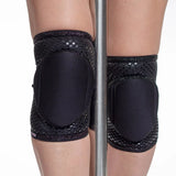 Queen PoleWear Grippy Knee Pads – SPARKLE – Black