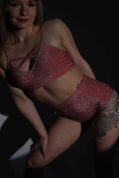 DressinUp Art Atelier - Lurex Shorts Bright Pink