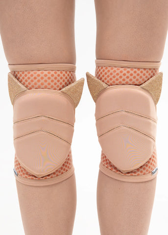 Queen PoleWear Grippy Knee Pads – KITTY – Latte