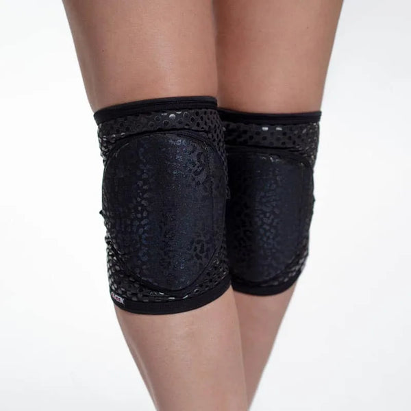 Queen PoleWear Grippy Knee Pads – WILD – Black