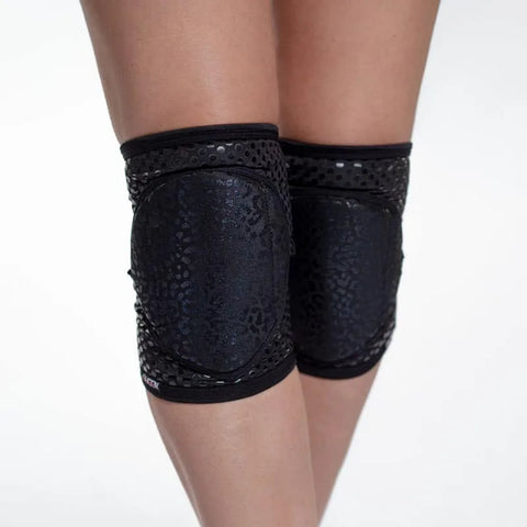 Queen PoleWear Grippy Knee Pads – WILD – Black