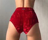 DressinUp Art Atelier - Classic Shorts Velvet Red