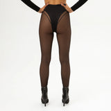 Queen PoleWear Mesh Leggins – CANDY – Black