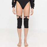 Queen PoleWear Knee Pads with Mesh – FIRE – Black
