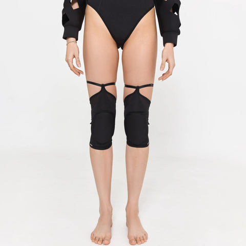Queen PoleWear Knee Pads with Mesh – FIRE – Black