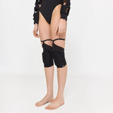 Queen PoleWear Knee Pads with Mesh – FIRE – Black