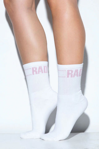Rad Socks - Pink Lurex