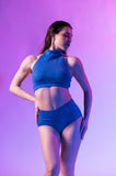 RAD Polewear Eve glitter bottom - Misty Blue