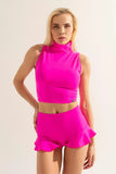 Sharkpolewear High-waisted Shorts Sun - Hot Pink