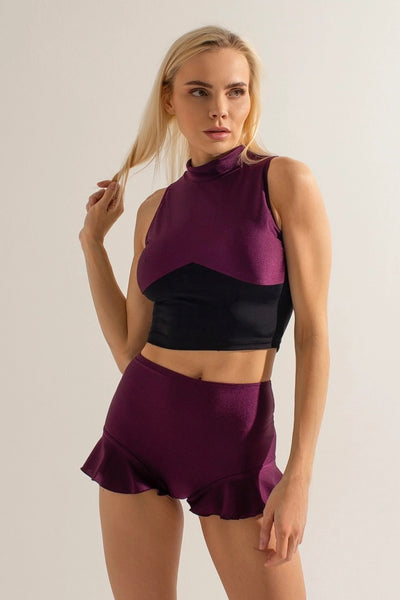 Sharkpolewear High-waisted Shorts Sun - Plum