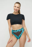 Sharkpolewear Shorts Tahiti - Blue Leopard