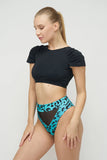 Sharkpolewear Shorts Tahiti - Blue Leopard