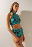 Sharkpolewear Top Tanna - Blue Leopard