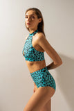 Sharkpolewear Top Tanna - Blue Leopard