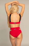 Paradise Chick - OPENCUT SHORT RED-CORAL