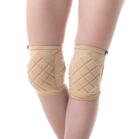 Poledancerka knee pads NUDE with Pockets