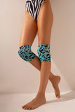 Sharkpolewear Pole Dancing Knee Pads - Blue Leopard