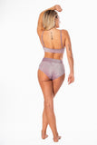 backbone polewear - cyra light purple high waisted bottom
