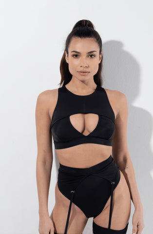 rad polewear - wildest dreams top - black