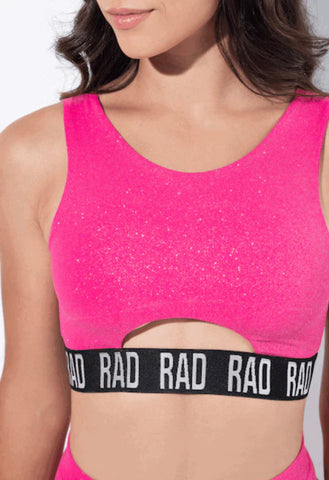 RAD Bahari top glitter - Fuchsia