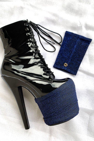 lunalae shoe covers - royal blue