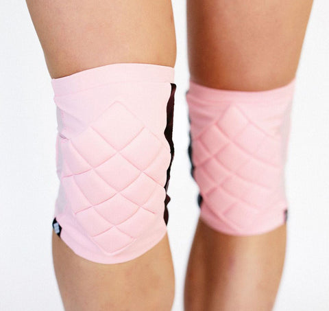 knee pads ivory baby pink poledancerka