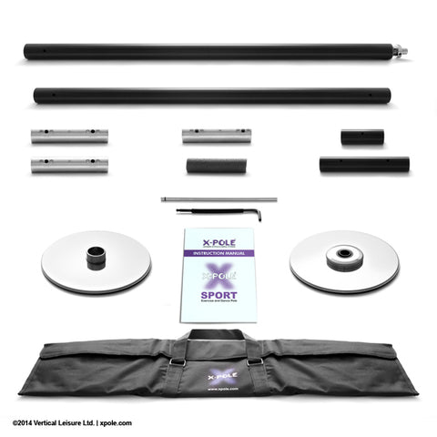 x-pole sport powder coated (pd) svart 45 & 40mm