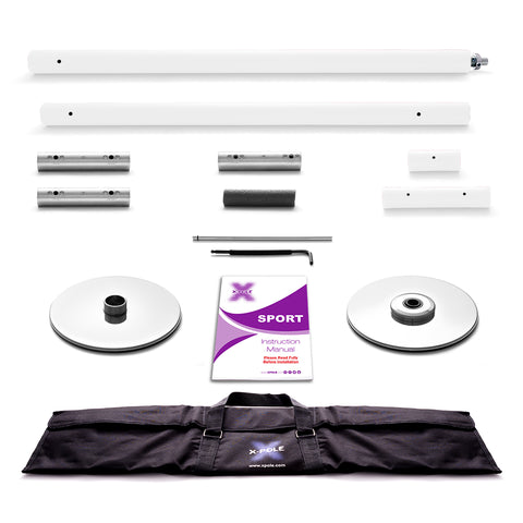 X-Pole Sport (NS) Powder Coated (PD) Vit 45 & 40mm - Statisk